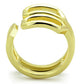 TK1884 - IP Gold(Ion Plating) Stainless Steel Ring with No Stone-2