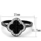 TK1917 - Two-Tone IP Black Stainless Steel Ring with Top Grade Crystal  in Jet-1