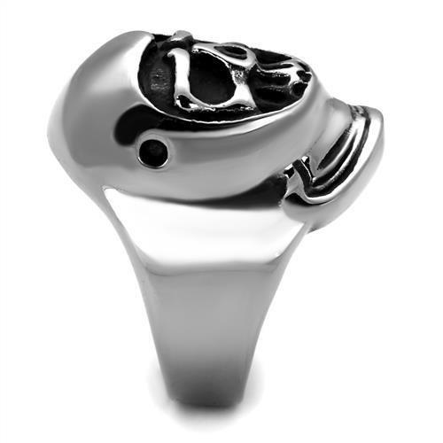 TK1942 - High polished (no plating) Stainless Steel Ring with No Stone-3
