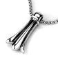 TK2010 - High polished (no plating) Stainless Steel Necklace with No Stone-2