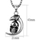 TK2012 - High polished (no plating) Stainless Steel Necklace with No Stone-1