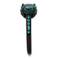 TK2014 - IP Black(Ion Plating) Stainless Steel Ring with Synthetic Synthetic Glass in Blue Zircon-3