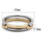 TK2031 - Two-Tone IP Rose Gold Stainless Steel Ring with No Stone-1