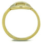 TK2033 - IP Gold(Ion Plating) Stainless Steel Ring with No Stone-2