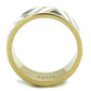 TK2037 - IP Gold(Ion Plating) Stainless Steel Ring with Epoxy  in Multi Color-2
