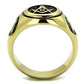 TK2050 - IP Gold(Ion Plating) Stainless Steel Ring with No Stone-2