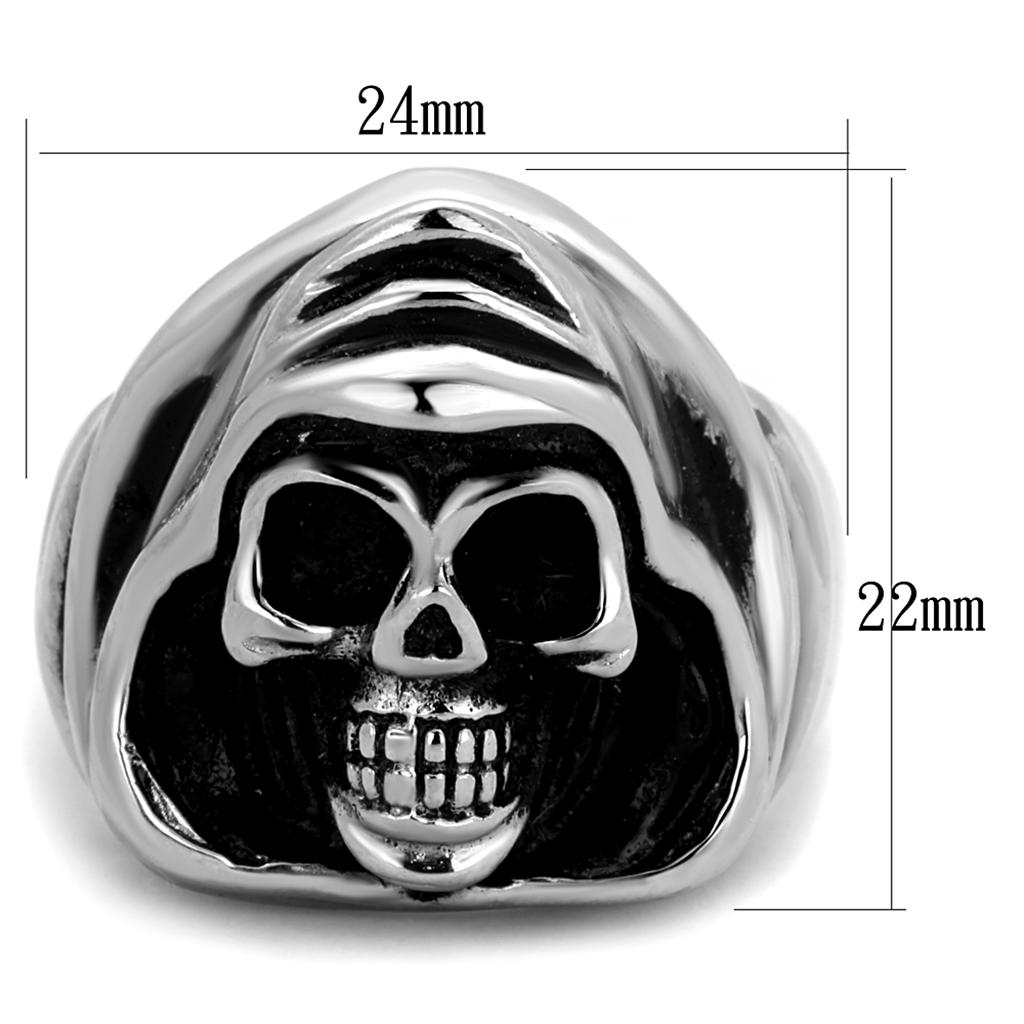 TK2063 - High polished (no plating) Stainless Steel Ring with No Stone-1