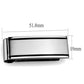 TK2073 - High polished (no plating) Stainless Steel Money clip with No Stone-1