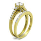 TK2133 - IP Gold(Ion Plating) Stainless Steel Ring with AAA Grade CZ  in Clear-3