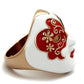 TK2142 - IP Rose Gold(Ion Plating) Stainless Steel Ring with Epoxy  in Multi Color-3