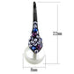 TK2145 - IP Black(Ion Plating) Stainless Steel Earrings with Synthetic Pearl in White-1