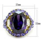 TK2160 - IP Gold(Ion Plating) Stainless Steel Ring with AAA Grade CZ  in Amethyst-1
