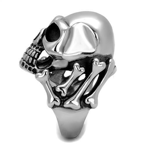 TK2246 - High polished (no plating) Stainless Steel Ring with No Stone-3