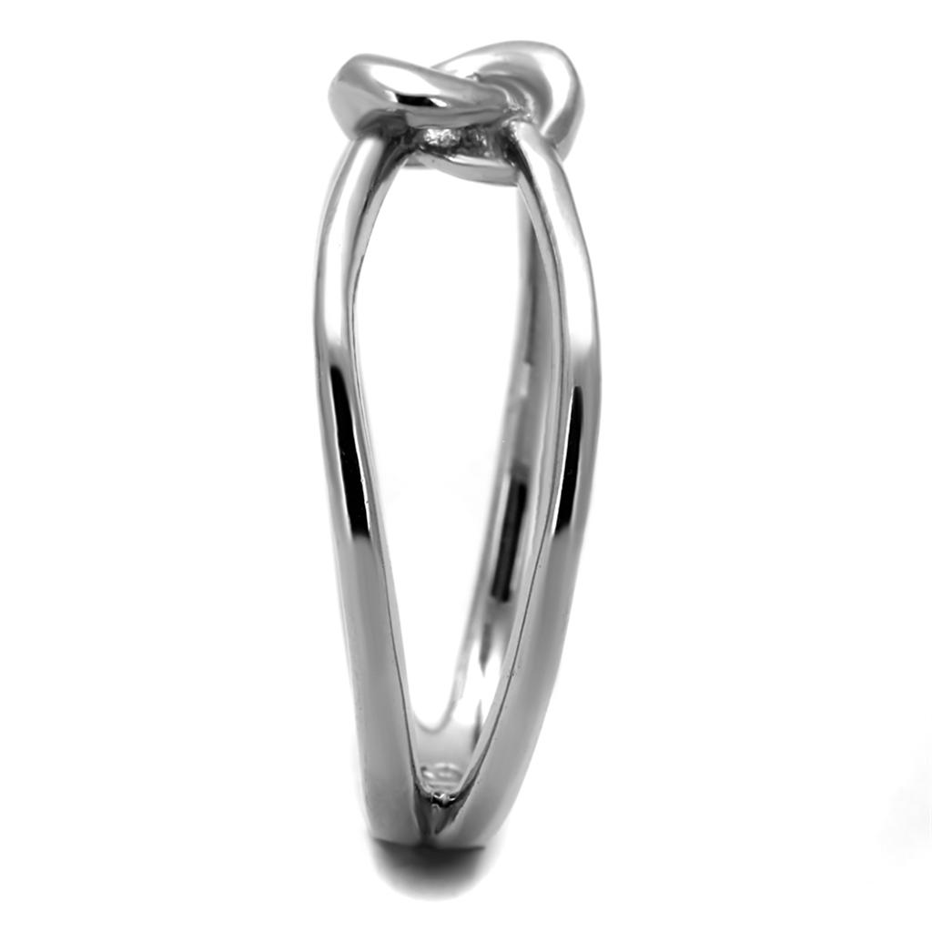 TK2262 - High polished (no plating) Stainless Steel Ring with No Stone-3