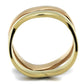 TK2265 - IP Gold & IP Rose Gold (Ion Plating) Stainless Steel Ring with No Stone-2