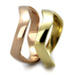 TK2265 - IP Gold & IP Rose Gold (Ion Plating) Stainless Steel Ring with No Stone-3