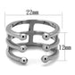 TK2267 - High polished (no plating) Stainless Steel Ring with No Stone-1