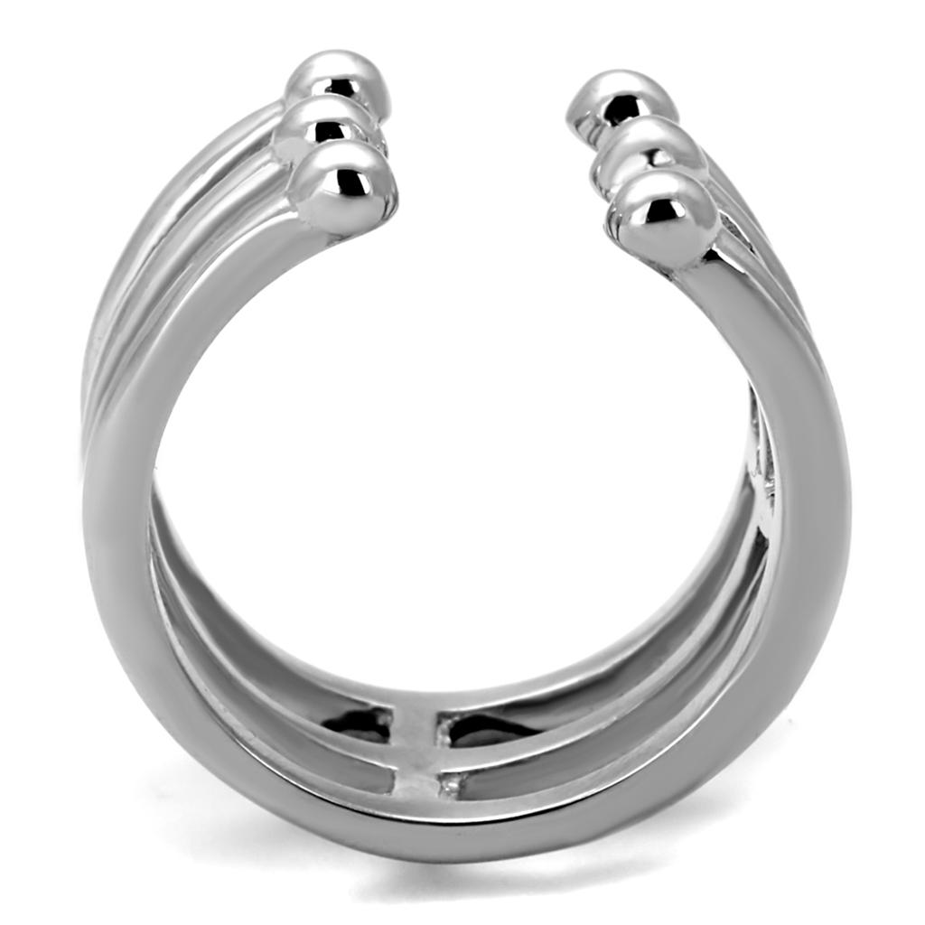 TK2267 - High polished (no plating) Stainless Steel Ring with No Stone-2