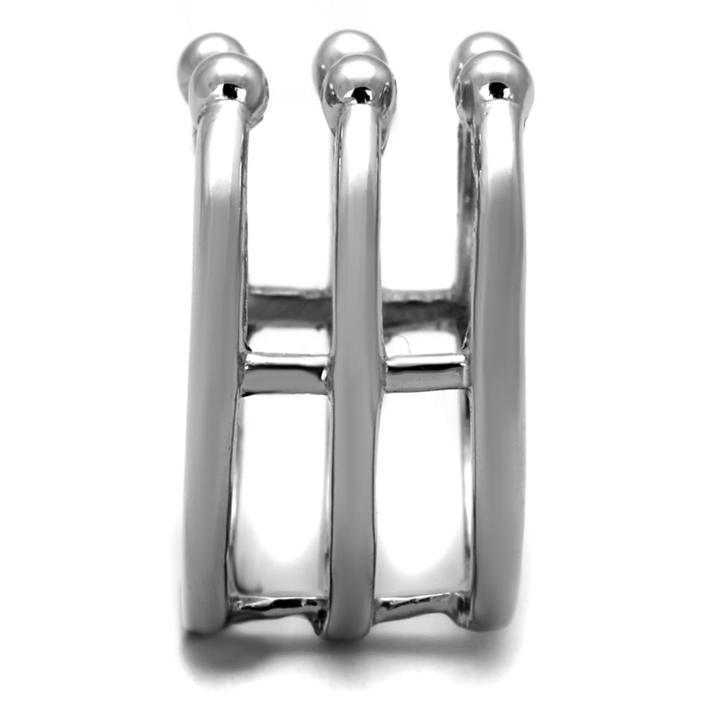 TK2267 - High polished (no plating) Stainless Steel Ring with No Stone-3