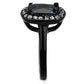 TK2283 - Two-Tone IP Black (Ion Plating) Stainless Steel Ring with Synthetic Synthetic Glass in Montana-3