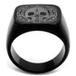 TK2306 - IP Black(Ion Plating) Stainless Steel Ring with No Stone-2