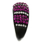 TK2356 - IP Black(Ion Plating) Stainless Steel Ring with Top Grade Crystal  in Fuchsia-3