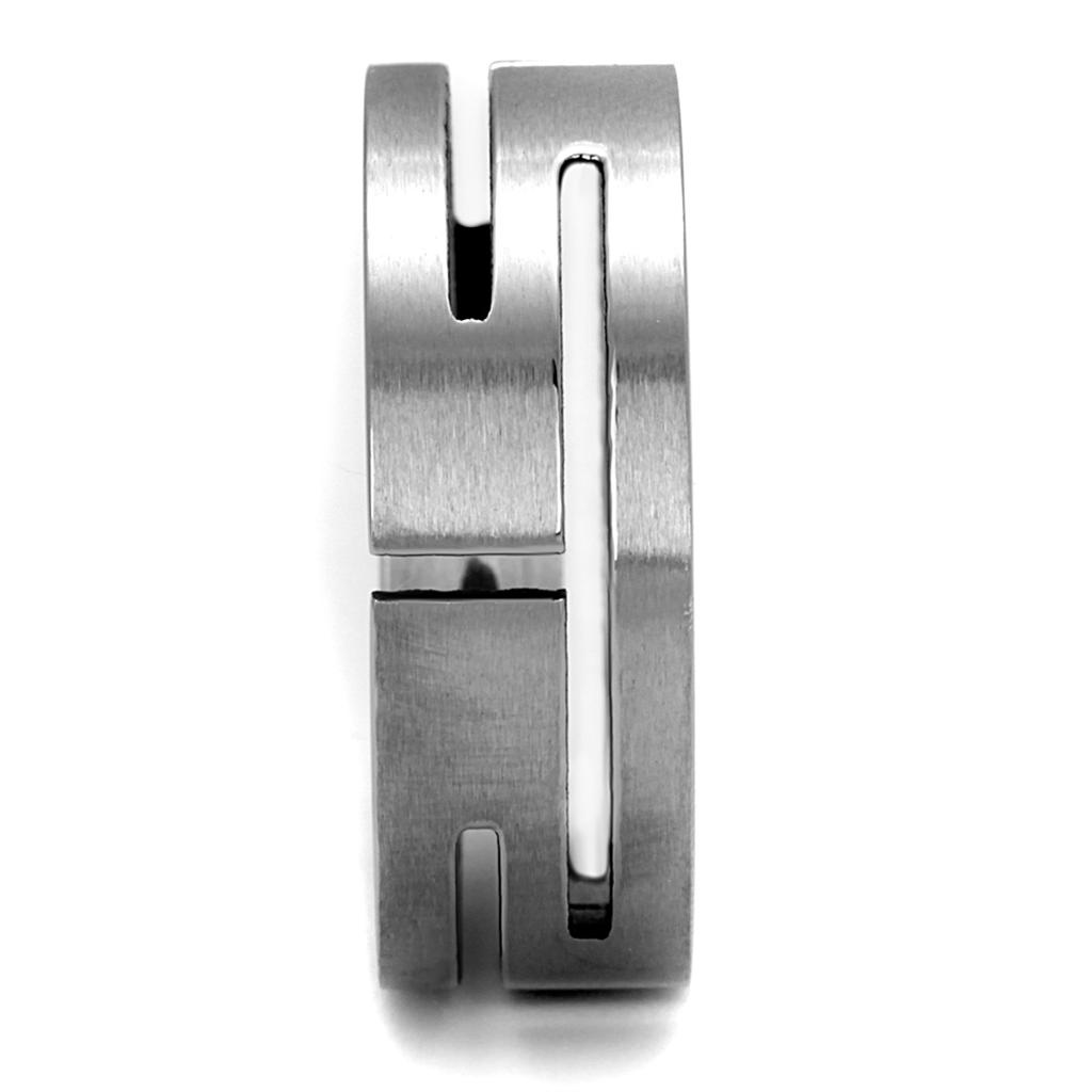 TK2393 - High polished (no plating) Stainless Steel Ring with No Stone-3