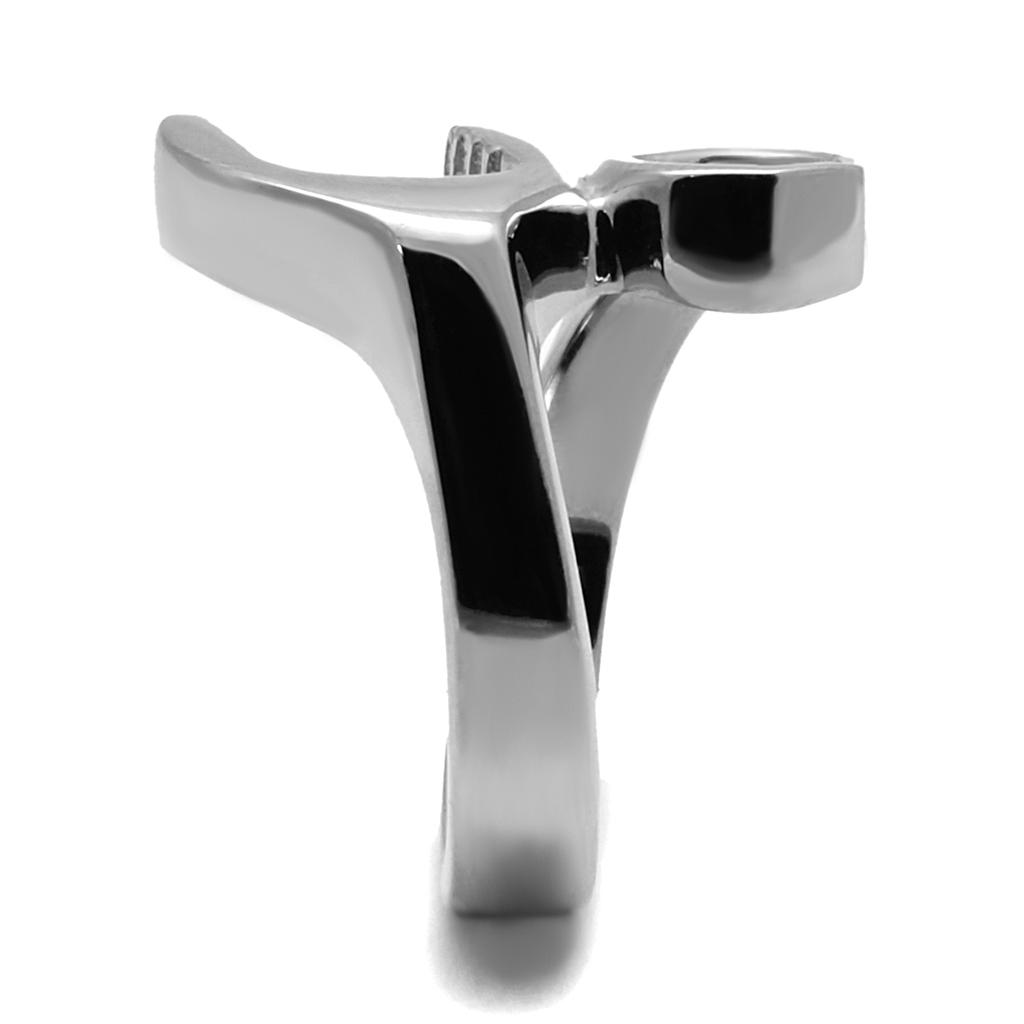 TK2396 - High polished (no plating) Stainless Steel Ring with No Stone-3