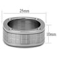 TK2405 - High polished (no plating) Stainless Steel Ring with No Stone-1