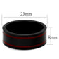 TK2407 - IP Black(Ion Plating) Stainless Steel Ring with Epoxy  in Siam-1
