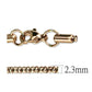 TK2424R - IP Rose Gold(Ion Plating) Stainless Steel Chain with No Stone-2