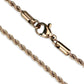 TK2426R - IP Rose Gold(Ion Plating) Stainless Steel Chain with No Stone-1