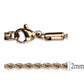 TK2426R - IP Rose Gold(Ion Plating) Stainless Steel Chain with No Stone-2