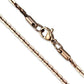 TK2440R - IP Rose Gold(Ion Plating) Stainless Steel Chain with No Stone-1