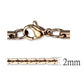 TK2440R - IP Rose Gold(Ion Plating) Stainless Steel Chain with No Stone-2