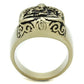 TK2457 - IP Antique Copper Stainless Steel Ring with Epoxy  in Jet-2