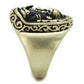 TK2457 - IP Antique Copper Stainless Steel Ring with Epoxy  in Jet-3