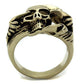 TK2464 - IP Antique Copper Stainless Steel Ring with Epoxy  in Jet-2