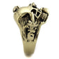 TK2464 - IP Antique Copper Stainless Steel Ring with Epoxy  in Jet-3
