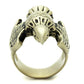 TK2466 - IP Antique Copper Stainless Steel Ring with Epoxy  in Jet-2