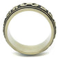 TK2471 - IP Antique Copper Stainless Steel Ring with Epoxy  in Jet-2