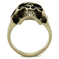 TK2472 - IP Antique Copper Stainless Steel Ring with Epoxy  in Jet-2
