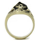 TK2474 - IP Antique Copper Stainless Steel Ring with Epoxy  in Jet-2