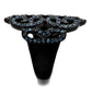 TK2481 - IP Black(Ion Plating) Stainless Steel Ring with Top Grade Crystal  in Montana-3