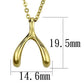 TK2528 - IP Gold(Ion Plating) Stainless Steel Chain Pendant with No Stone-1