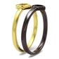 TK2548 - IP Gold & IP Dark Brown (IP coffee) Stainless Steel Ring with No Stone-3