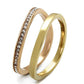 TK2613 - IP Gold & IP Rose Gold (Ion Plating) Stainless Steel Ring with Top Grade Crystal  in Clear-3