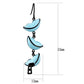 TK2624 - IP Black(Ion Plating) Stainless Steel Earrings with Epoxy  in Sea Blue-1