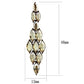 TK2632 - IP Coffee light Stainless Steel Earrings with Top Grade Crystal  in Champagne-1