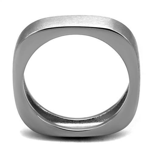 TK2668 - High polished (no plating) Stainless Steel Ring with No Stone-2